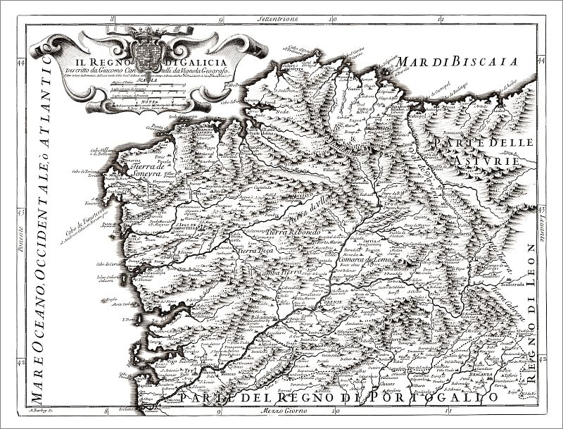 Poster - Regno di Galicia 1696